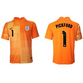 Herren Fußballbekleidung England Jordan Pickford #1 Torwart Auswärtstrikot WM 2022 Kurzarm